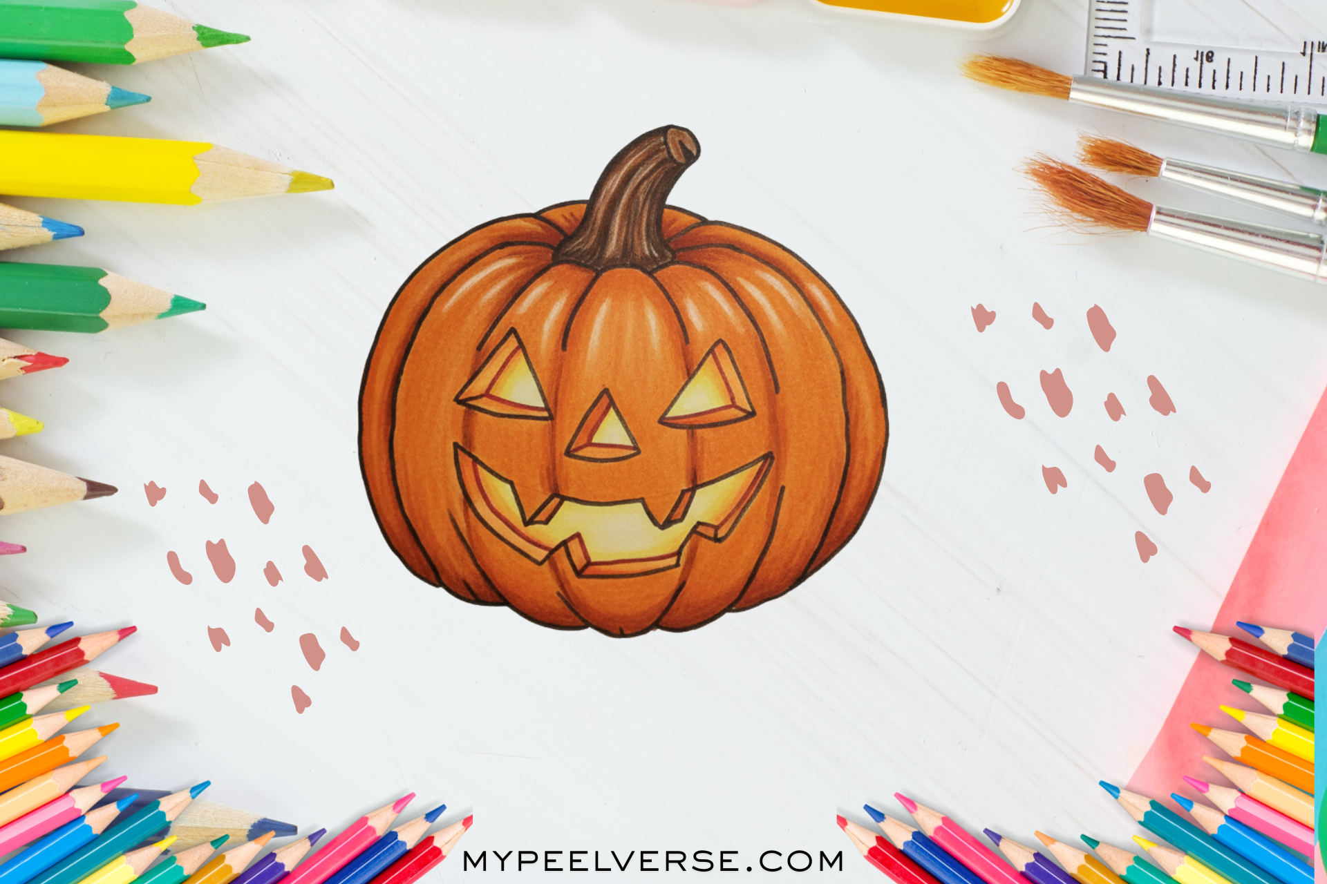 How to Draw a Jack-O’-Lantern