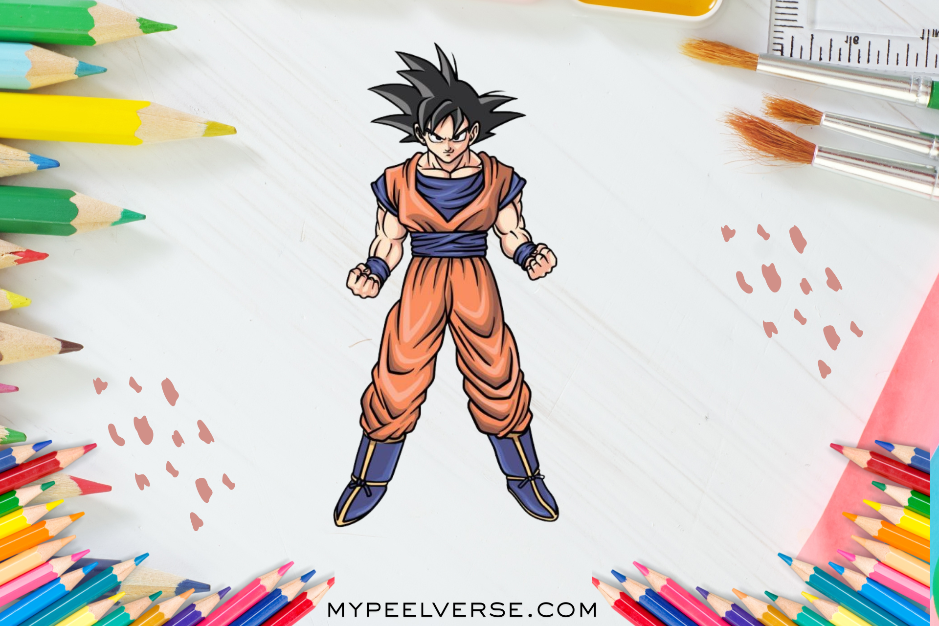 how to draw goku