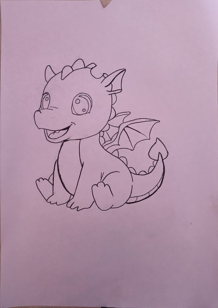 How to draw a simple dragon