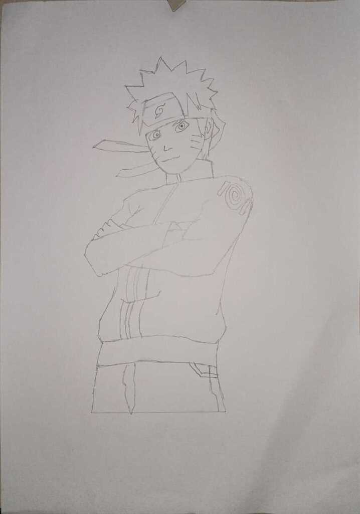 Naruto Uzumaki pencil sketch easy