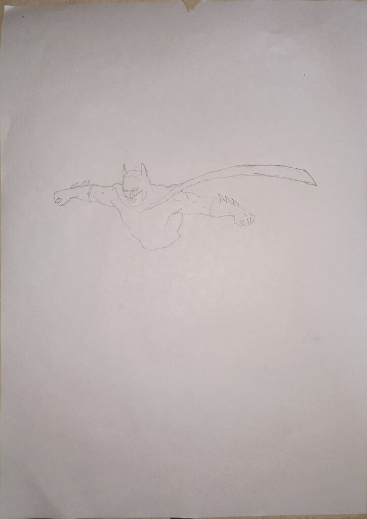 how to draw Batman a dc fictional hero