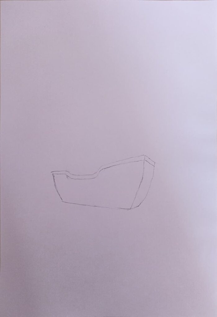 boat drawing outline step by step