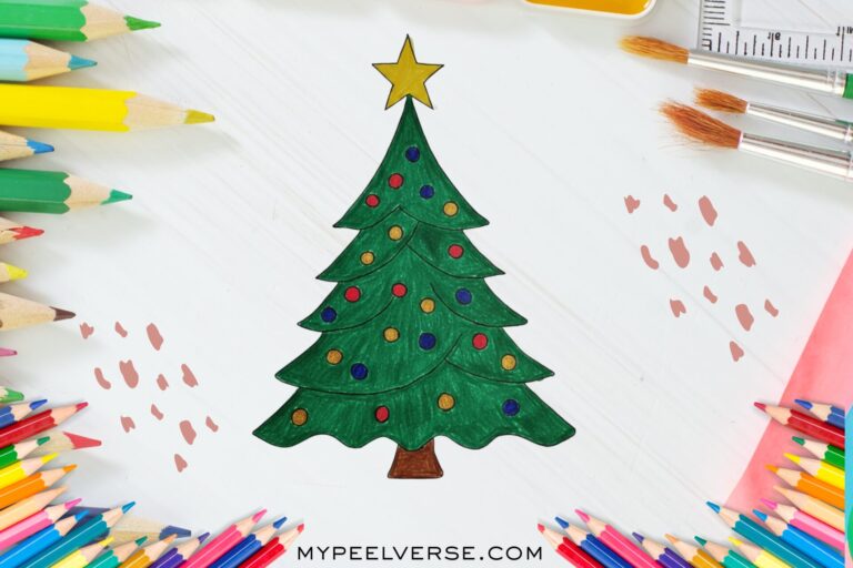Christmas tree drawing idea for 2025